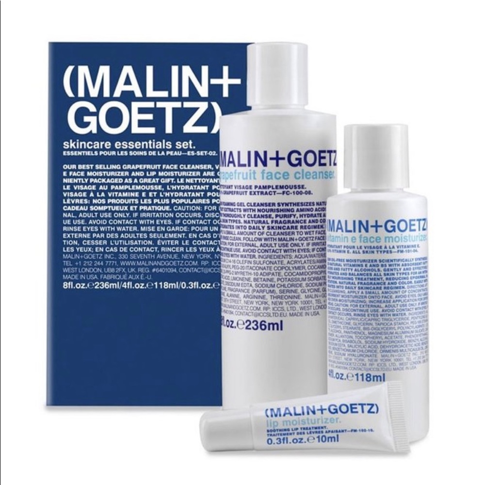 Malin + Goetz skincare essentials set